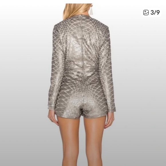 SAYLOR Metallic Sequin Romper - Picture 3 of 7